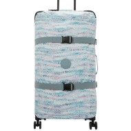 μαλακή βαλίτσα kipling 78x41x28cm spontaneus l i3397-3qn-palmtree leaves