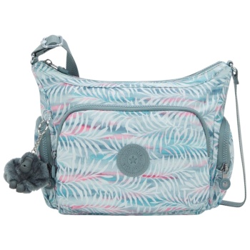 τσάντα ώμου kipling 30x35.5x18.5cm gabb i6525-3qn-palmtree