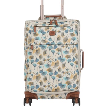 βαλίτσα καμπίνας bric`s τροχήλατη 37×55×21x-travel flowers
