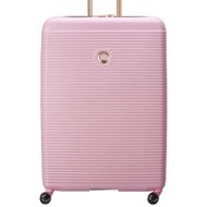 σκληρή βαλίτσα delsey τροχήλατη abs 82x55x34εκ 4 ρόδες freestyle 385983109-peony