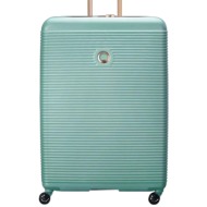 σκληρή βαλίτσα delsey τροχήλατη abs 82x55x34εκ.4 ρόδες freestyle 385983143-almond