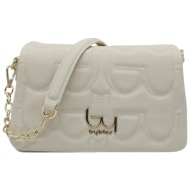 τσάντα χειρός by byblos turchese bybs28a10-ivory γυναικείο