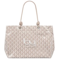 τσάντα ώμου by byblos aruba bybs38a01a-ivory γυναικείο