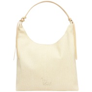 τσάντα χειρός by byblos polaris bybs37b02-sand γυναικείο