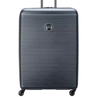 σκληρή βαλίτσα delsey τροχήλατη abs 82x55x34 εκ 4 ρόδες freestyle 385983101-graphite