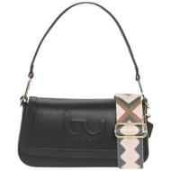 τσάντα ώμου by byblos granati bybs44a01a-black γυναικείο