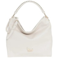 τσάντα χειρός by byblos pavo bybs39b01-ivory γυναικείο