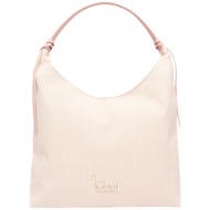 τσάντα χειρός by byblos polaris bybs37b02-powder pin γυναικείο