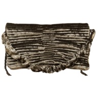 τσάντα ώμου attrattivo βελούδινη με αλυσίδα 9t23011-khaki γυναικείο