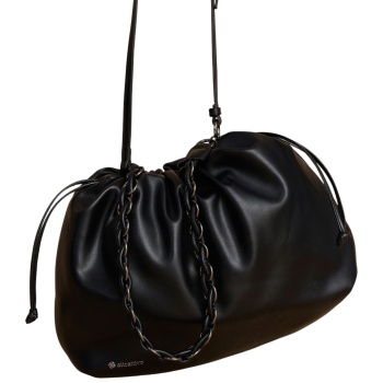 τσάντα ώμου attrattivo με δερμάτινη όψη 9t23447-black