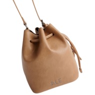 τσάντα ώμου ale πουγκί 8t23465-beige γυναικείο