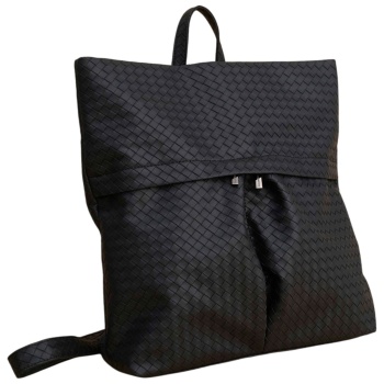 τσάντα ώμου attrattivo μονόχρωμη tote 9t23456-black