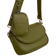 τσάντα ώμου attrattivo με πορτοφολάκι 9t23452-teal γυναικείο