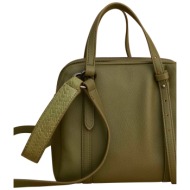 τσάντα χειρός attrattivo με δερμάτινη όψη 9t23446-khaki γυναικείο