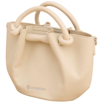 τσάντα χειρός attrattivo με δερμάτινη όψη 9t23448-off white