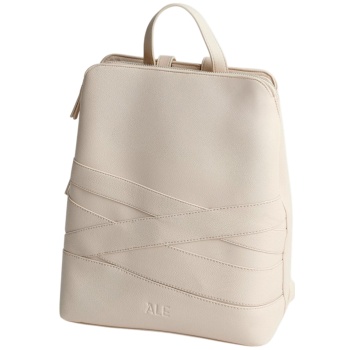 τσάντα πλάτης ale με δερμάτινη όψη 8t23463-ice γυναικείο