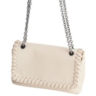 τσάντα ώμου ale με ααλυσίδα 8t23468-beige γυναικείο