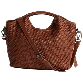τσάντα χειρός ale δερμάτινη 8t23459-brown γυναικείο