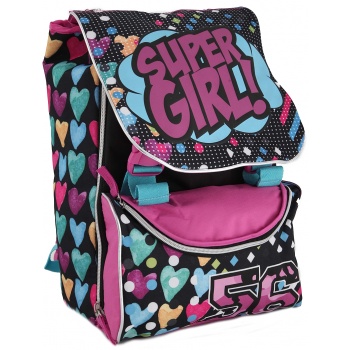 σχολική τσάντα blink τετράγωνη super girl