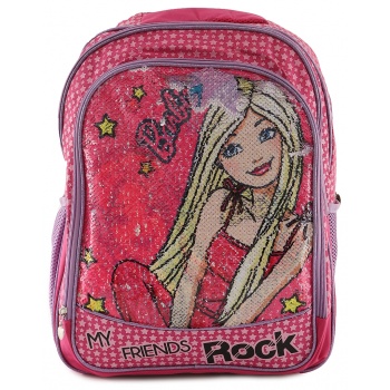 σχολική τσάντα barbie δημοτικού 43cm 1023p-8120-multicolor