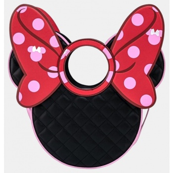 loungefly disney - minnie mouse quilted bow head c
