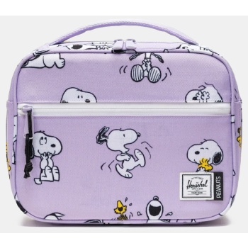 herschel peanuts pop quiz lunch box παιδική τσάντα φαγητού