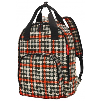 backpack καρο κοκκινο 40cm