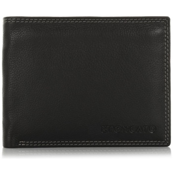 δερμάτινο πορτοφόλι με flap roncato r15004 150 nero