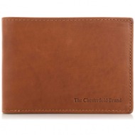 δερμάτινο πορτοφόλι με flap the chesterfield brand timo c08.0173 31 cognac