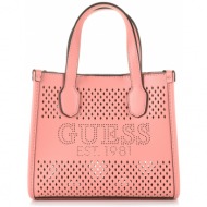 tote τσαντάκι guess katey perf mini wh876976 pink