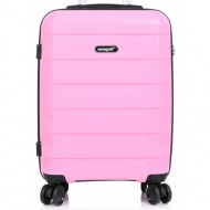 βαλίτσα σκληρή καμπίνας 55cm seagull cabin size sg180-s ροζ