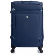 βαλίτσα μαλακή 67cm dielle medium exp set/300-60 blu