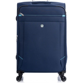 βαλίτσα μαλακή 67cm dielle medium exp set/300-60 blu