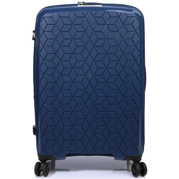 βαλίτσα σκληρή verage gm18106w medium 69cm μπλε