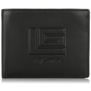 δερμάτινο πορτοφόλι με flap guy laroche 37507 black