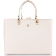 tote τσάντα tommy hilfiger refined workbag aw0aw15976 aef