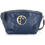 τσάντα μέσης christina malle blue croco street bag