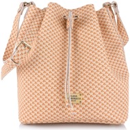 τσάντα πουγκί elena athanasiou cube pouch bag yellow