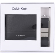 σετ δώρου δερμάτινο πορτοφόλι με μπρελόκ calvin klein k50k512394 beh