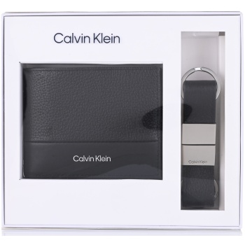 σετ δώρου δερμάτινο πορτοφόλι με μπρελόκ calvin klein