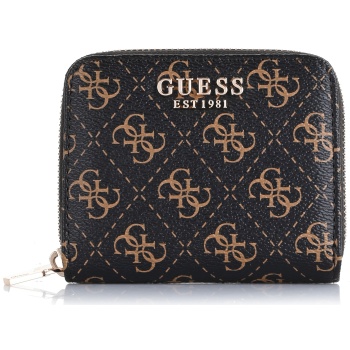 πορτοφόλι guess eco erica slg qg9510137 brown logo