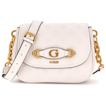 γυναικεία τσάντα guess - izzy peony tri cmprtmnt flap σε προσφορά