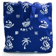 unisex tote τσάντα scotch & soda - canvas w/ ornamental stitching
