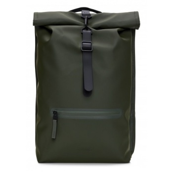 rains rolltop rucksack 1332003 πράσινο σε προσφορά