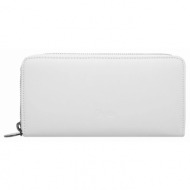 buffalo πορτοφόλια long wallet muse white - white-buf-bu5260542-323-white