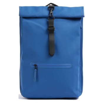 rains σακίδια rolltop rucksack - blue-rnsss2313160-123-blue