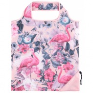 chilly`s τσάντα reusable bag tropical flamingo tropical
