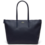 lacoste γυναικεία τσάντα ώμου `concept zip tote` - nf1888po μπλε σκούρο