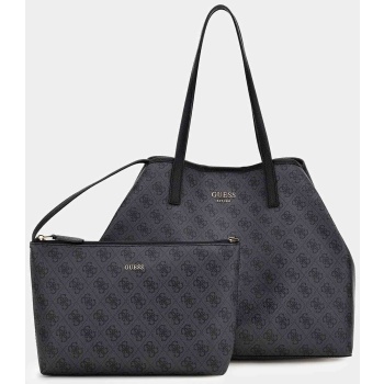 guess γυναικεία shopper bag με all-over logo print και