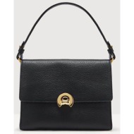 coccinelle γυναικεία τσάντα χειρός με μεταλλικό κούμπωμα `binxie` - e1p7p-180121 μαύρο